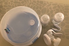 Selling: Philips Avent breast pump, sterilizer and bottles 