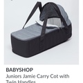 Selling: Juniors carry cot with twin handles