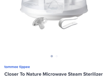 Selling: Feeding (Tommee Tippee Microwave Sterilizer 