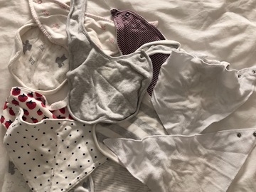 Selling: Bodysuits, hats, bibs, socks and underwear 