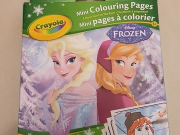 Selling: Frozen Crayola mini colouring pages & 4 markers