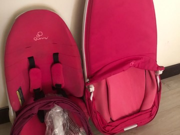 Selling: Quinny Pink Stroller (Bassinet and Chair)