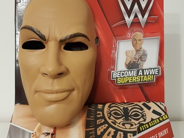 Selling: The Rock WWE Costume (mask & muscle shirt)